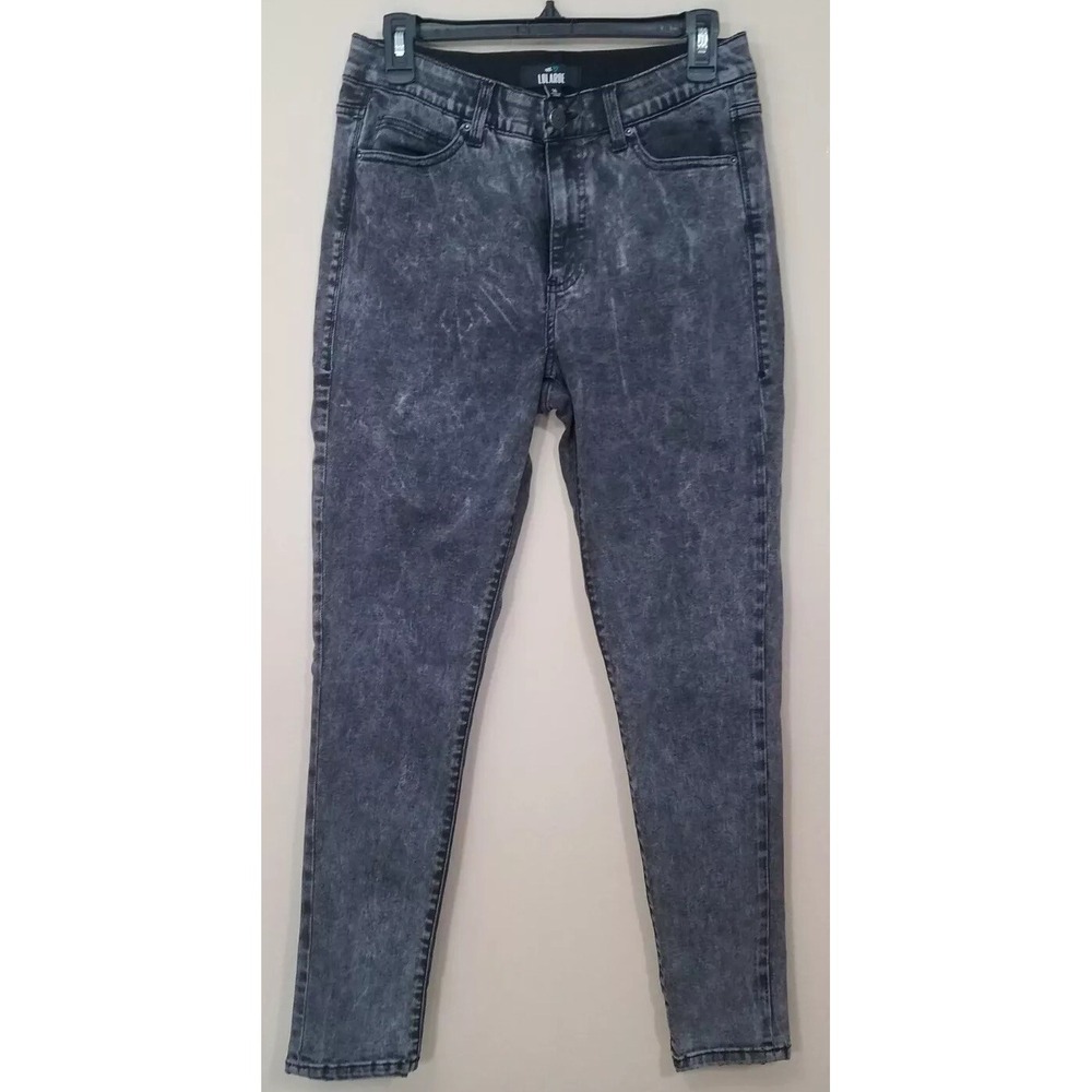 Lularoe Jeans Women Size 30 Skinny Black Acid Wash Stretch